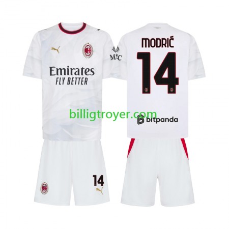 Billige Fotballdrakter AC Milan Luka Modrić 14 Barn Bortedraktsett 2026/27 Kortermet